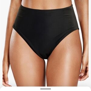 NWT Tempt Me Womens High Cut High Waisted Bikini Bottoms Tummy Control XS